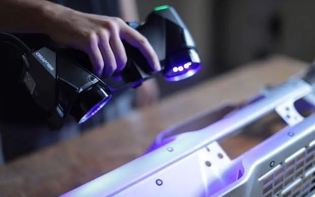 Escáner láser 3D para ingeniería inversa de piezas